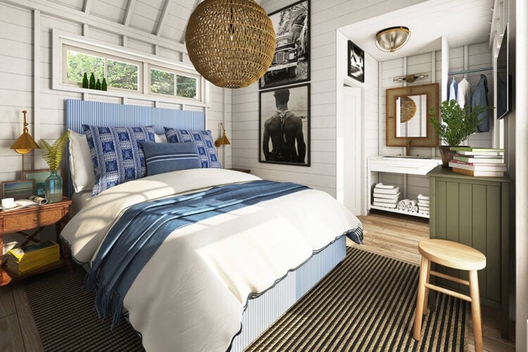 Wanderer Cottages interior - Kennebunk Lodging Guide