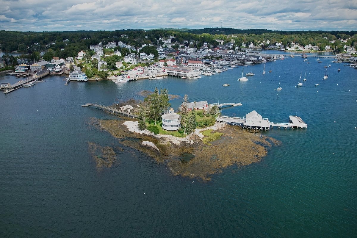16 Alternatives to Ogunquit 11 Aerial shot of Boothbay Harbor, Maine