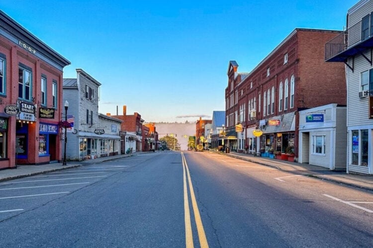 downtown Farmington Maine