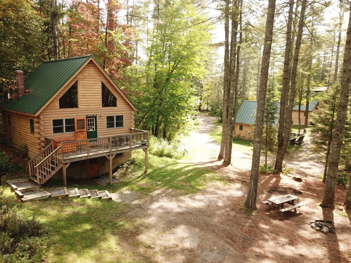 Northern Outdoors summer cabin in woods