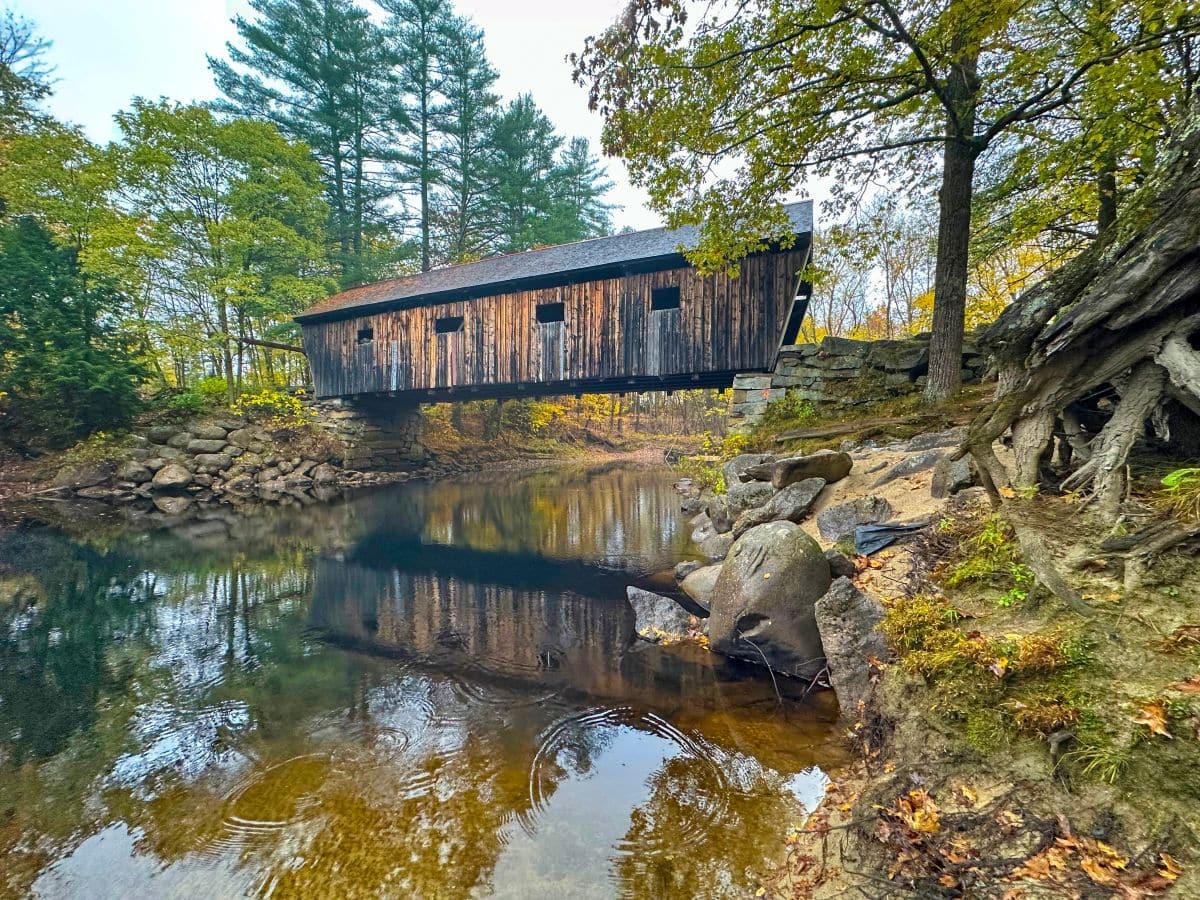 Love Waterfalls? Love Covered Bridges? This Maine Road Trip Delivers Both. 10 Lovejoy Covered Bridge