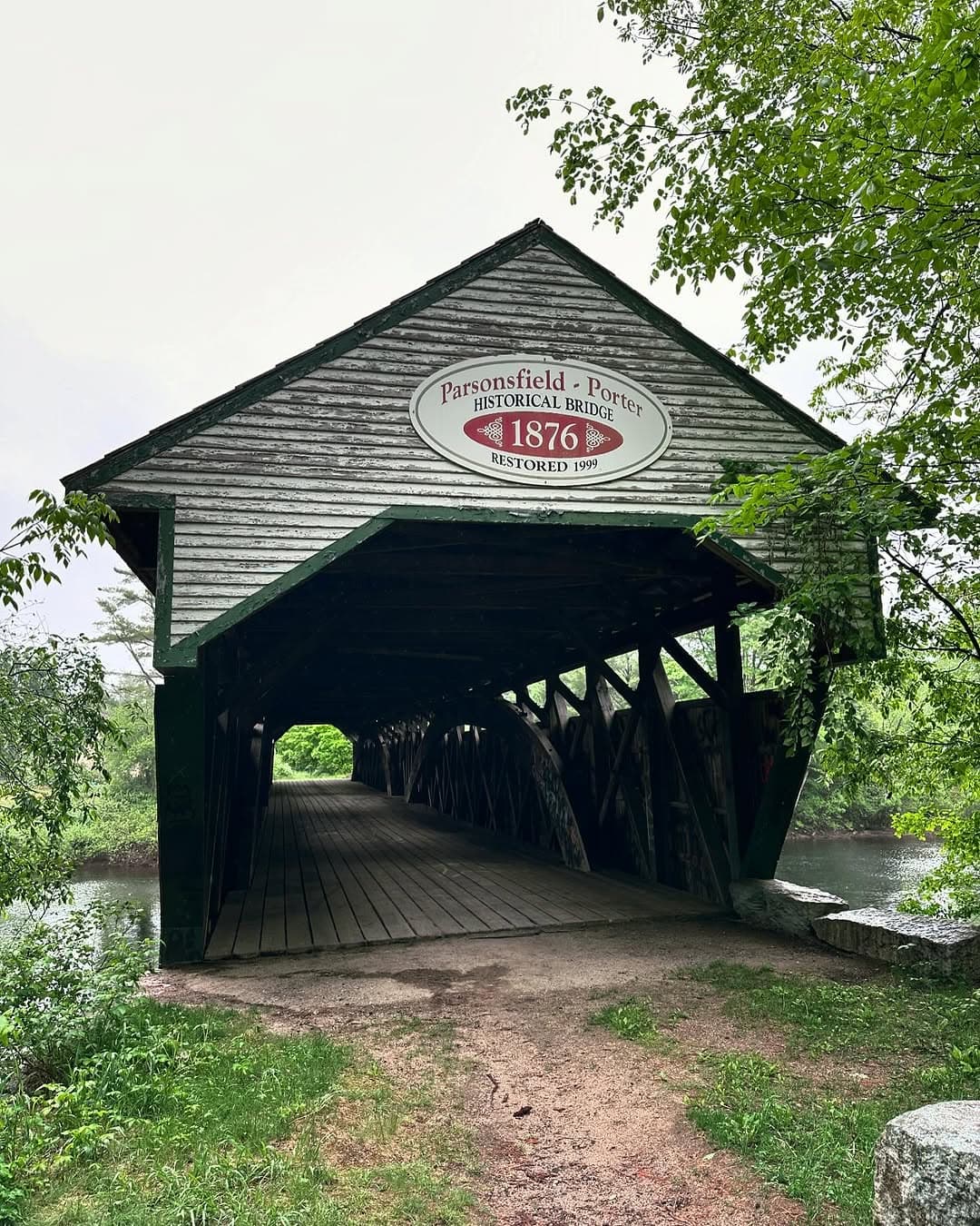 Love Waterfalls? Love Covered Bridges? This Maine Road Trip Delivers Both. 4 Parsonfield-Porter Covered Bridge